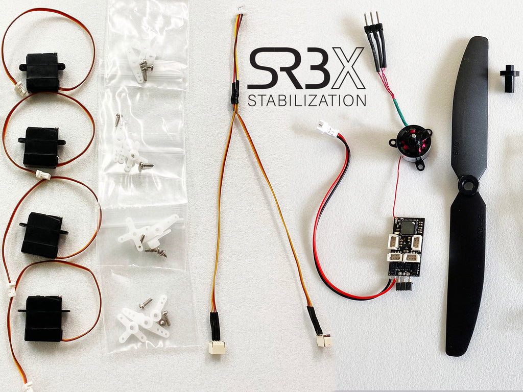 Microaces BRUSHLESS Flight Pack with SR3X Stabilization - 4 Servo